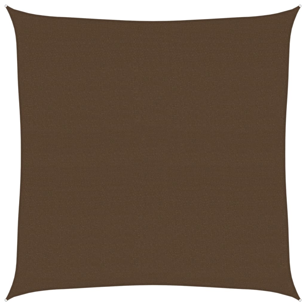 Sonnensegel 160 g/m² Braun 4x4 m HDPE